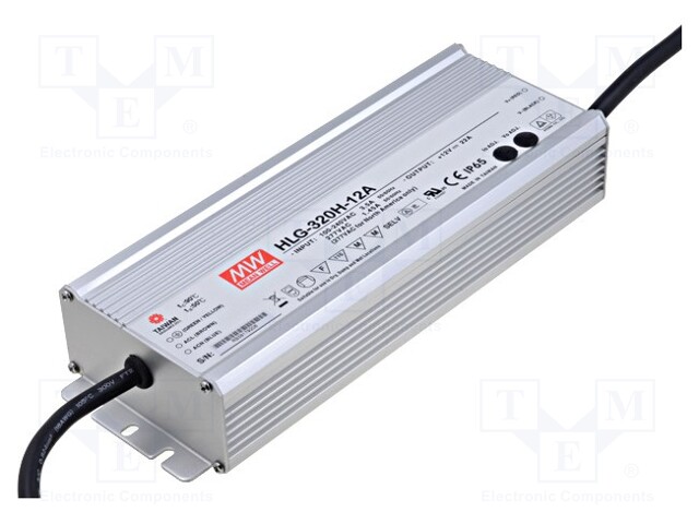 Power supply: switched-mode; LED; 264W; 12VDC; 10.8÷13.5VDC; 22A