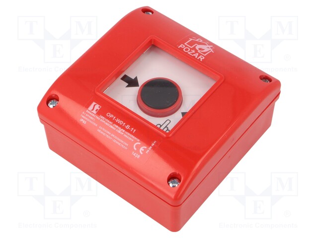 Safety switch: fire warning hand switch; Series: OP1; IP65