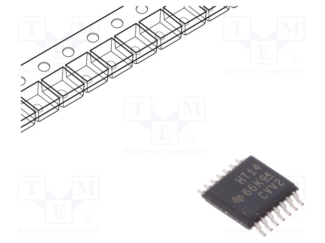 IC: digital; inverter,Schmitt trigger; Channels: 6; SMD; TSSOP14