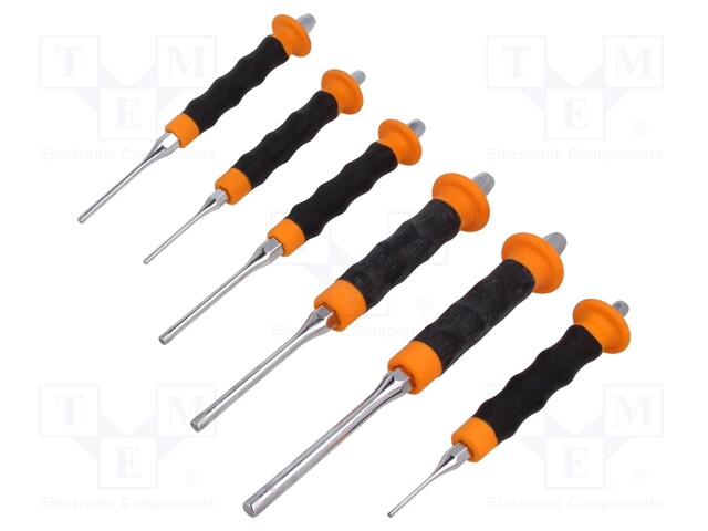 Kit: punches; 2,3,4,5,6,8mm; 6pcs.