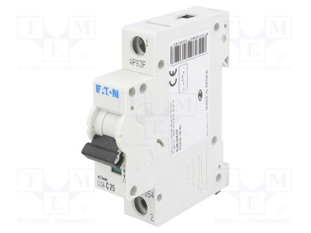 Circuit breaker; 230VAC; Inom: 25A; Poles: 1; DIN; Charact: C; 6kA