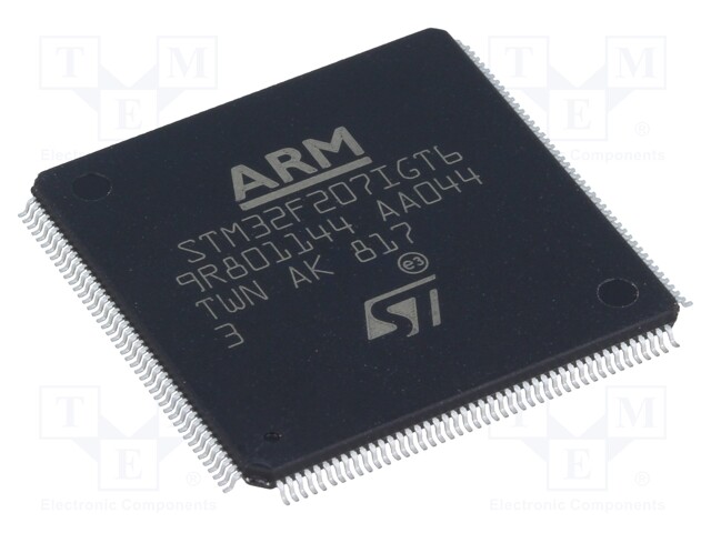 ARM microcontroller; Flash: 1MB; 120MHz; SRAM: 132kB; LQFP176