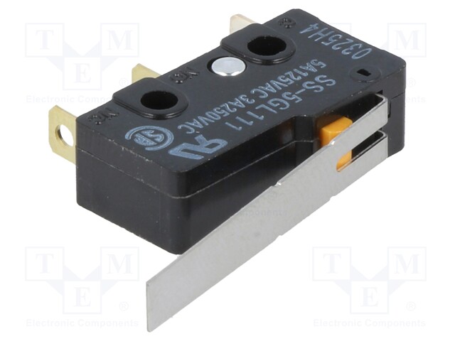 Microswitch SNAP ACTION; with lever; SPDT; 3A/250VAC; ON-(ON)