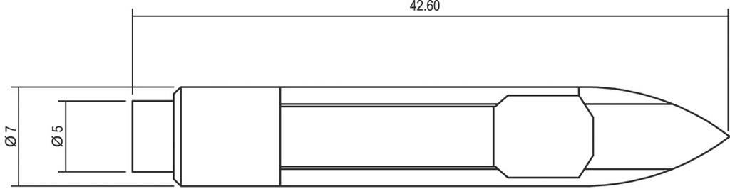 LED lamp; white warm; T6,8; 48VDC; No.of diodes: 1; -30÷75°C; 5mm