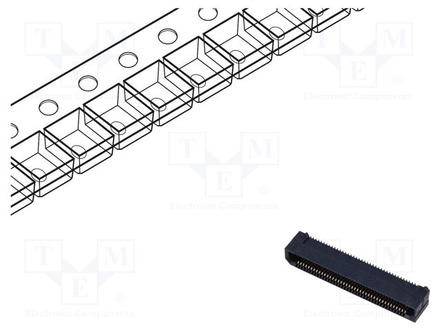 Connector: PCB to PCB; female; PIN: 80; 0.8mm; ERF8; gold-plated