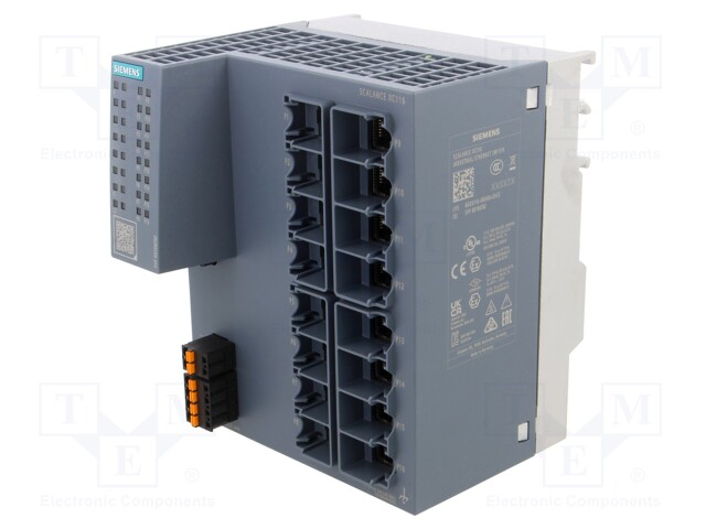 Switch, 16 Ports, Industrial, Unmanaged Fast Ethernet, DIN Rail / Wall, RJ45 x 16, 10Mbps, 100Mbps