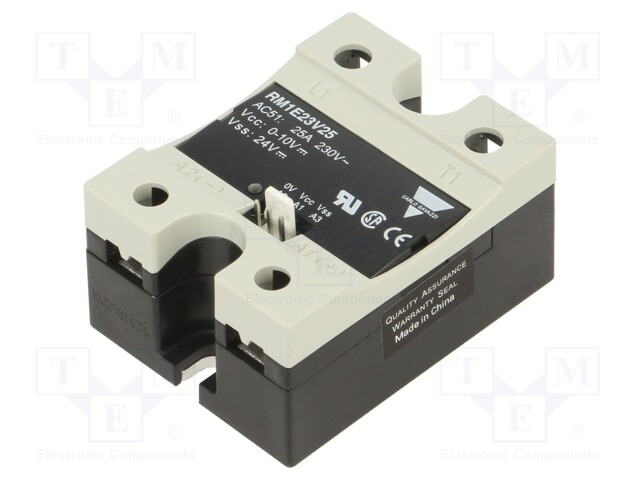 Relay: solid state; Ucntrl: 0÷10VDC; 25A; 90÷265VAC; -20÷70°C