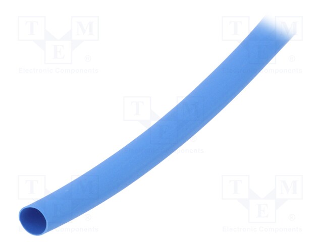 Heat shrink sleeve; thin walled,flexible; 2: 1; 6.4mm; blue