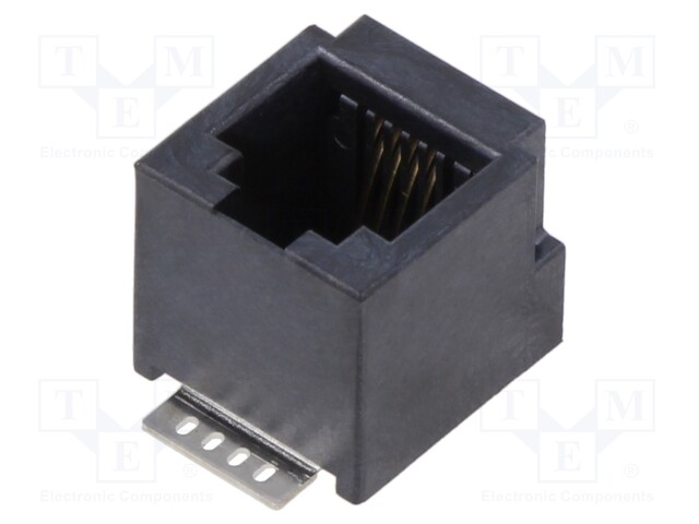 Socket; RJ45; PIN: 8; Layout: 8p8c; on PCBs; THT; vertical