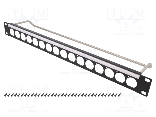 Mounting adapter; patch panel; RACK; screw; Thread: M3