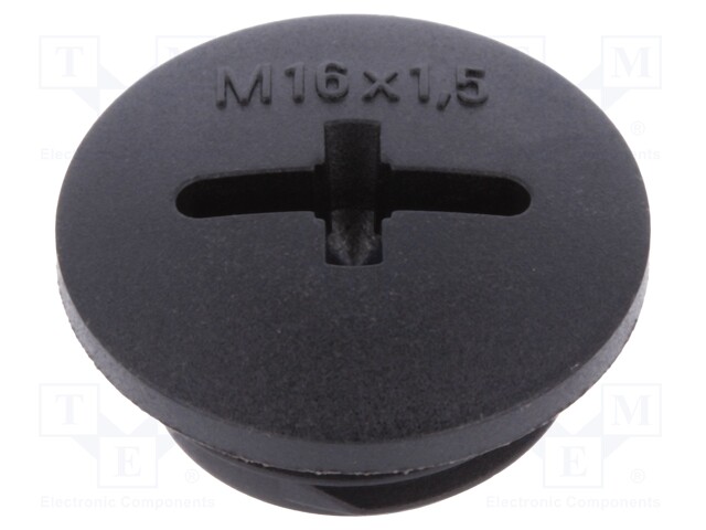 Stopper; M16; IP68; Mat: polyamide; black; Man.series: SKINDICHT®