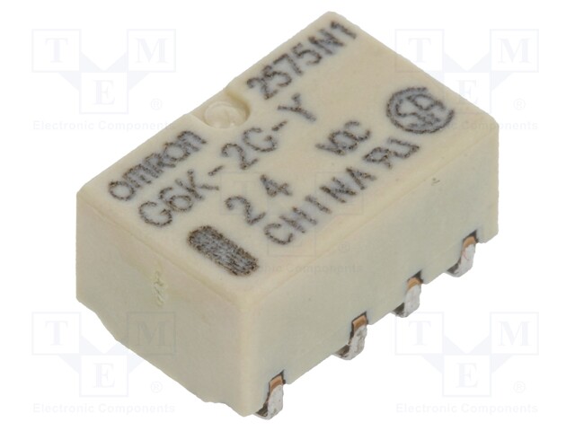 Relay: electromagnetic; DPDT; Ucoil: 24VDC; 0.3A/125VAC; 1A/30VDC