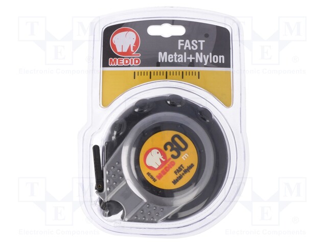 Measuring tape; L: 30m; Width: 15mm; Enclos.mat: ABS,elastolan