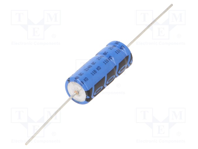 Capacitor: electrolytic; 100uF; 63VDC; Ø10x25mm; ±20%; -40÷125°C