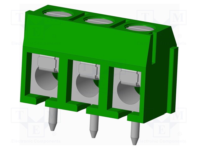 Connector: PCB terminal block; terminal; Plating: tinned; on PCBs