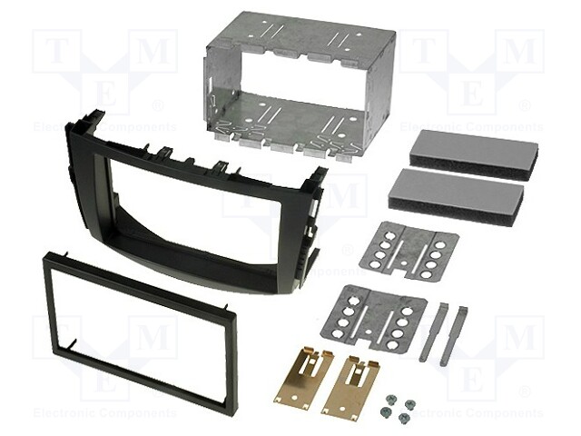 Radio mounting frame; Toyota; 2 DIN; black