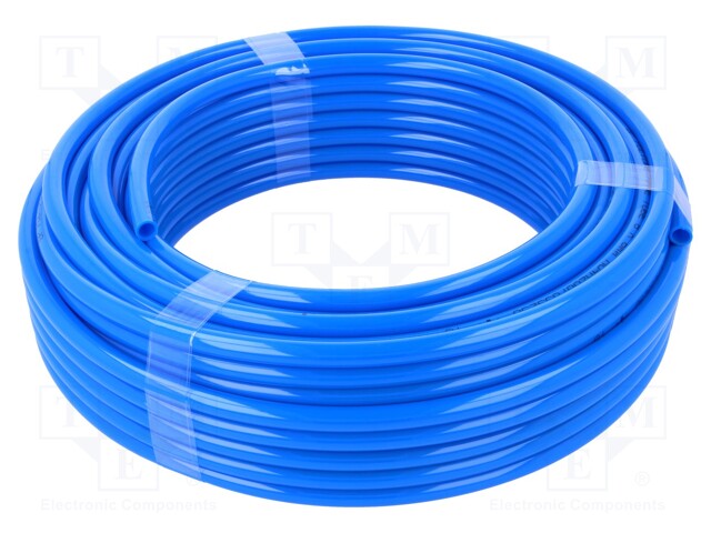 Pneumatic tubing; 8bar; L: 25m; polyurethane; blue