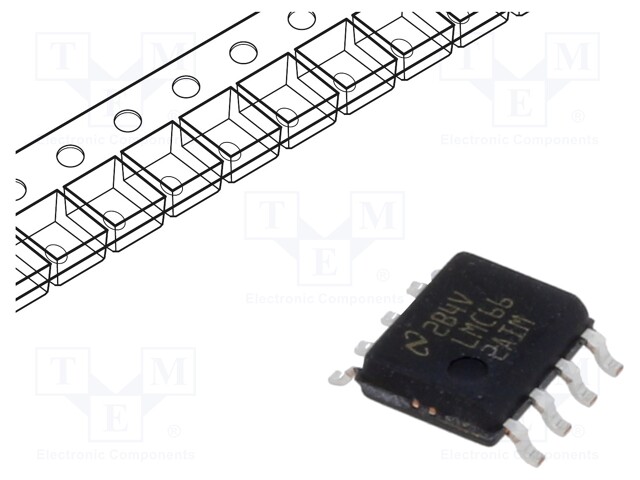 Operational Amplifier, 2 Amplifier, 1.4 MHz, 1.1 V/µs, 4.75V to 15.5V, SOIC, 8 Pins