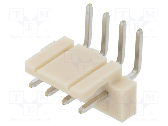 Socket; wire-board; male; DF1; 2.5mm; PIN: 4; THT; on PCBs; 250V; 3A