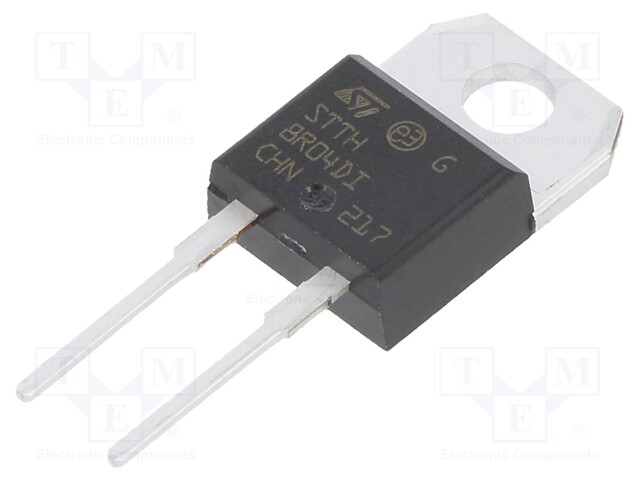 Diode: rectifying; THT; 400V; 8A; Package: tube; TO220Ins; 25ns