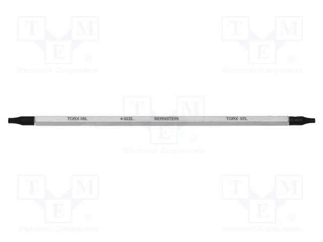 Interchangeable blade; Torx®; double-sided; TX07,TX08; 120mm