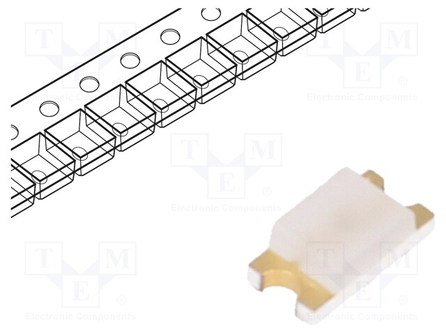 LED; SMD; 1206; green; 45÷145mcd; 3.2x1.6x1.1mm; 140°; 3.4÷3.9V