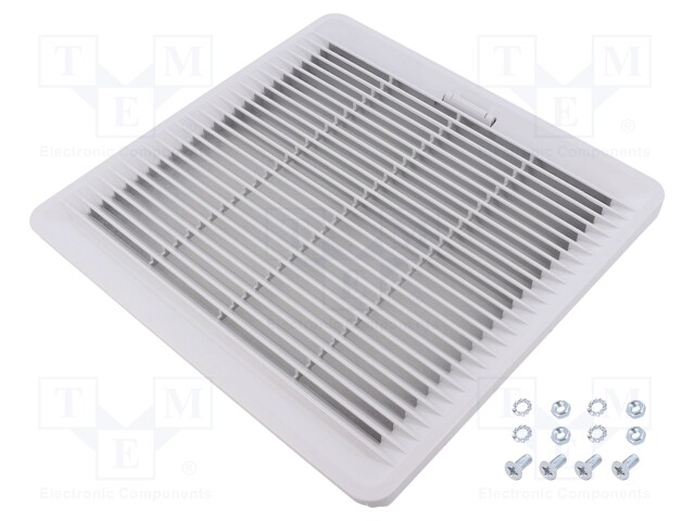 Filter; IP54; 224x224mm; Colour: grey (bright)