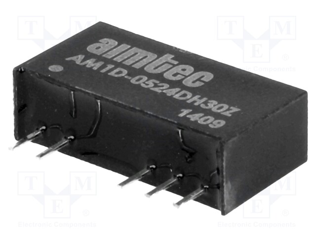 Converter: DC/DC; 1W; Uin: 4.5÷5.5V; Uout: 24VDC; Uout2: -24VDC; SIP7