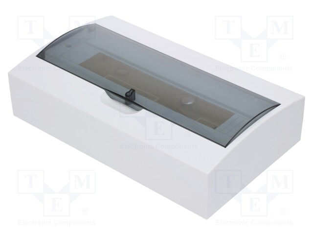 Enclosure: for modular components; IP40; white; No.of mod: 18