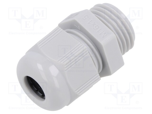Cable gland; without nut; M16; 1.5; IP68; Mat: polyamide; Entrelec