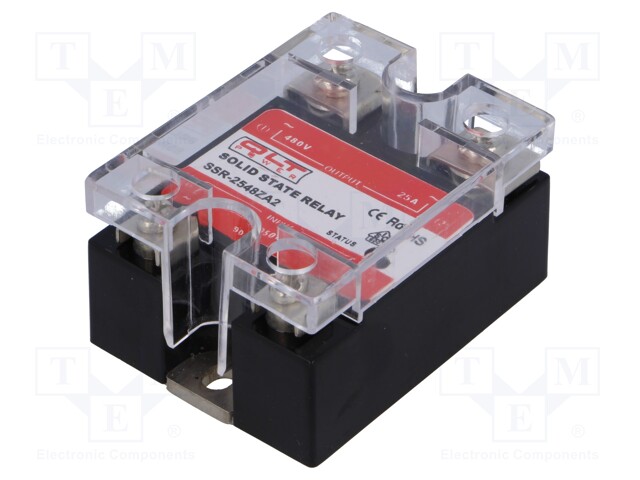 Relay: solid state; Ucntrl: 90÷250VAC; 25A; 44÷440VAC