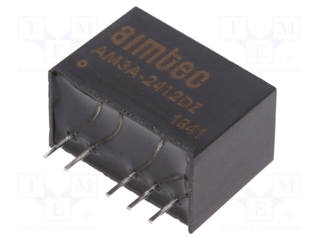 Converter: DC/DC; 3W; Uin: 9÷36V; Uout: 12VDC; Uout2: -12VDC; SIP6