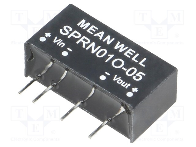 Converter: DC/DC; 1W; Uin: 45.6÷52.8V; 5VDC; Iout: 0÷200mA; SIP6