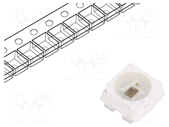 LED; SMD; 3535,PLCC4; RGB; 3.5x3.5x1.95mm; 3.5÷5.3V; -25÷80°C