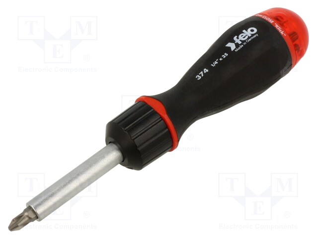 Kit: screwdriver; with ratchet; Kit: screwdriver bits