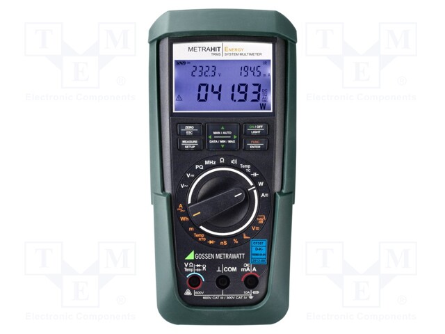 Digital multimeter; IR; LCD (60000); VDC: 60mV,600mV,6V,60V,600V