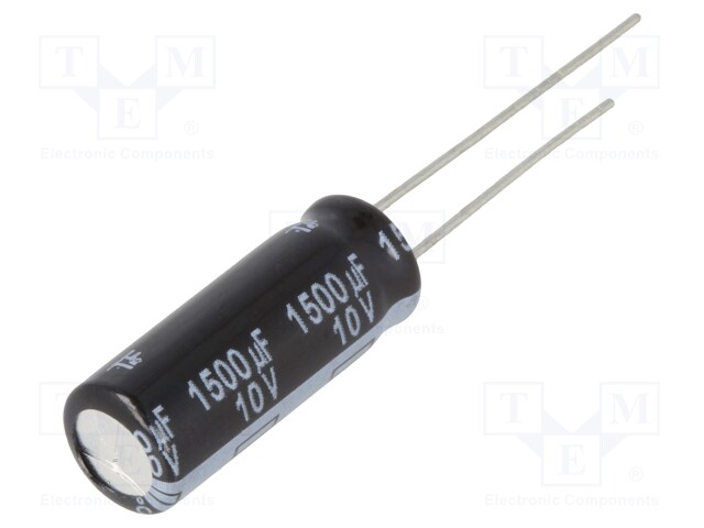 Capacitor: electrolytic; low impedance; THT; 1500uF; 10VDC; ±20%