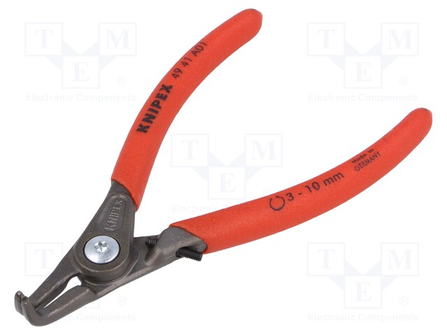 Pliers; internal circlip; Ring: external; Pliers len: 140mm