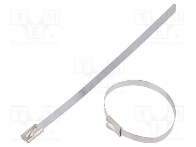 Cable tie; L: 125mm; W: 4.6mm; stainless steel AISI 304; 890N