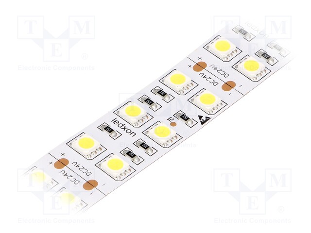 LED tape; white cold; LED/m: 120; SMD; 5050; 24V; W: 20mm; 120°; D: 2mm