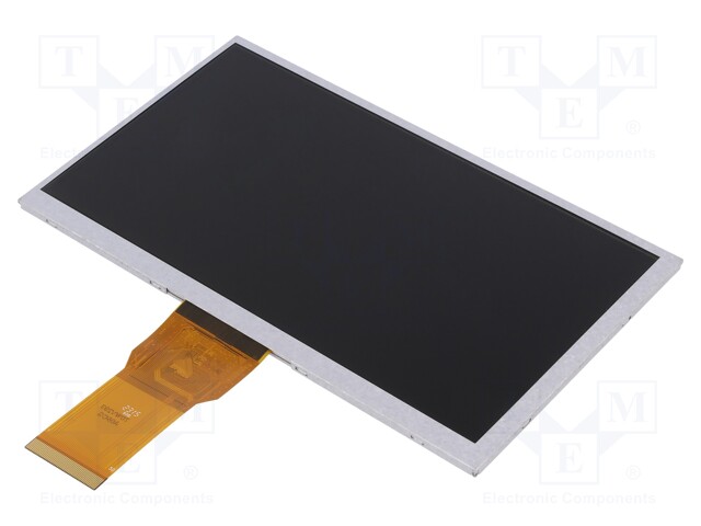 Display: TFT; 7"; 800x480; Illumin: LED; Dim: 164.9x100x3.5mm