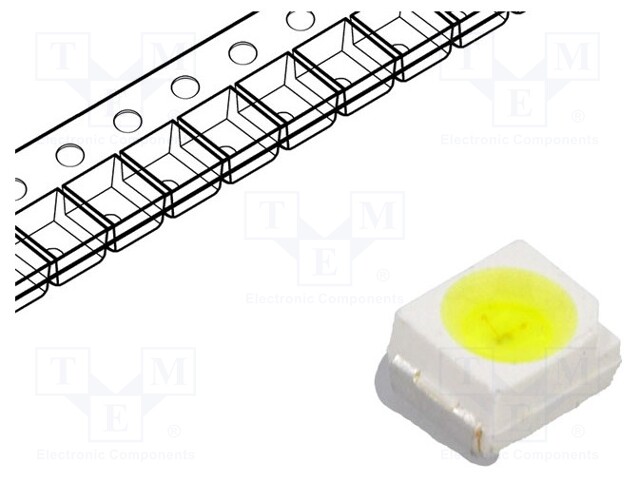 LED; SMD; 3528; white cold; 710÷1800mcd; 120°; 20mA; 3÷3.7V; 120mW