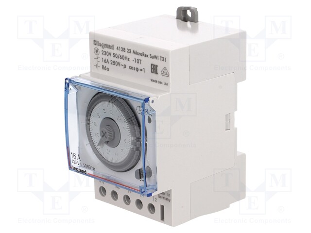 Programmable time switch; 30min÷24h; SPDT; 250VAC/16A; 230VAC