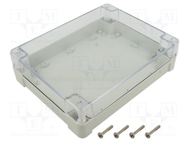 Enclosure: multipurpose; X: 190mm; Y: 240mm; Z: 60mm; ZP; light grey