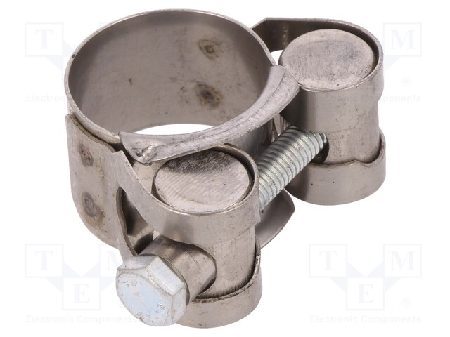 T-bolt clamp; W: 18mm; Clamping: 20÷22mm; chrome steel AISI 430