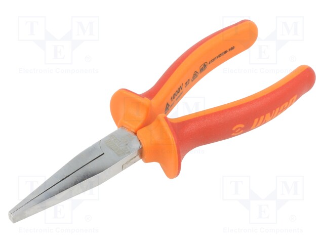 Pliers; side,cutting,for wire stripping,insulated; 160mm