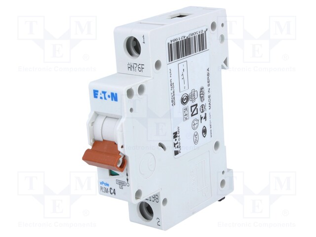 Circuit breaker; 4A; Poles: 1; DIN; Charact: C