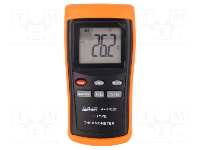 Temperature meter; LCD (1000); -200÷1370°C; Accur: ±(1% + 1°C)