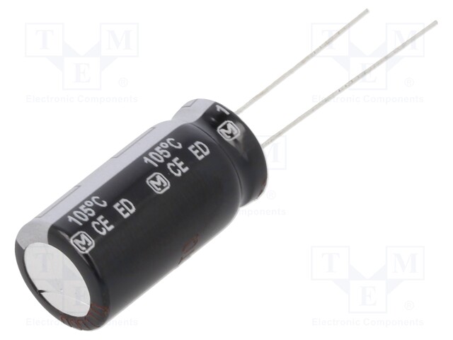 Capacitor: electrolytic; THT; 100uF; 160VDC; Ø12.5x25mm; Pitch: 5mm