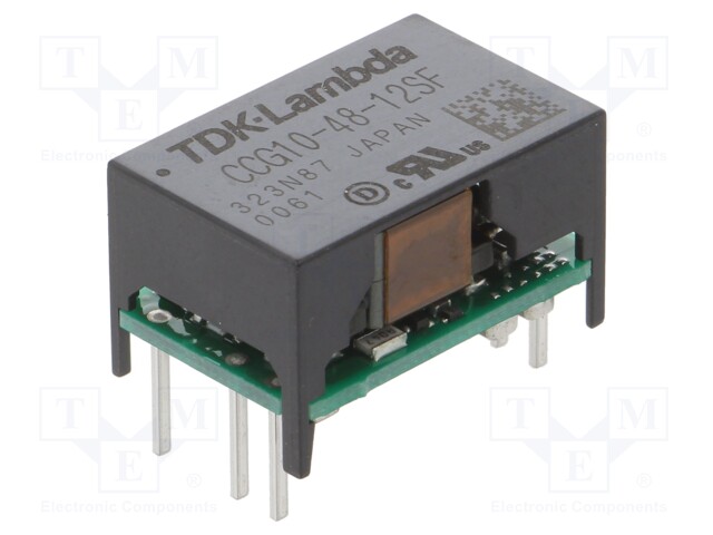 Converter: DC/DC; 10W; Uin: 18÷76V; Uout: 12VDC; Iout: 900mA; 4g; THT